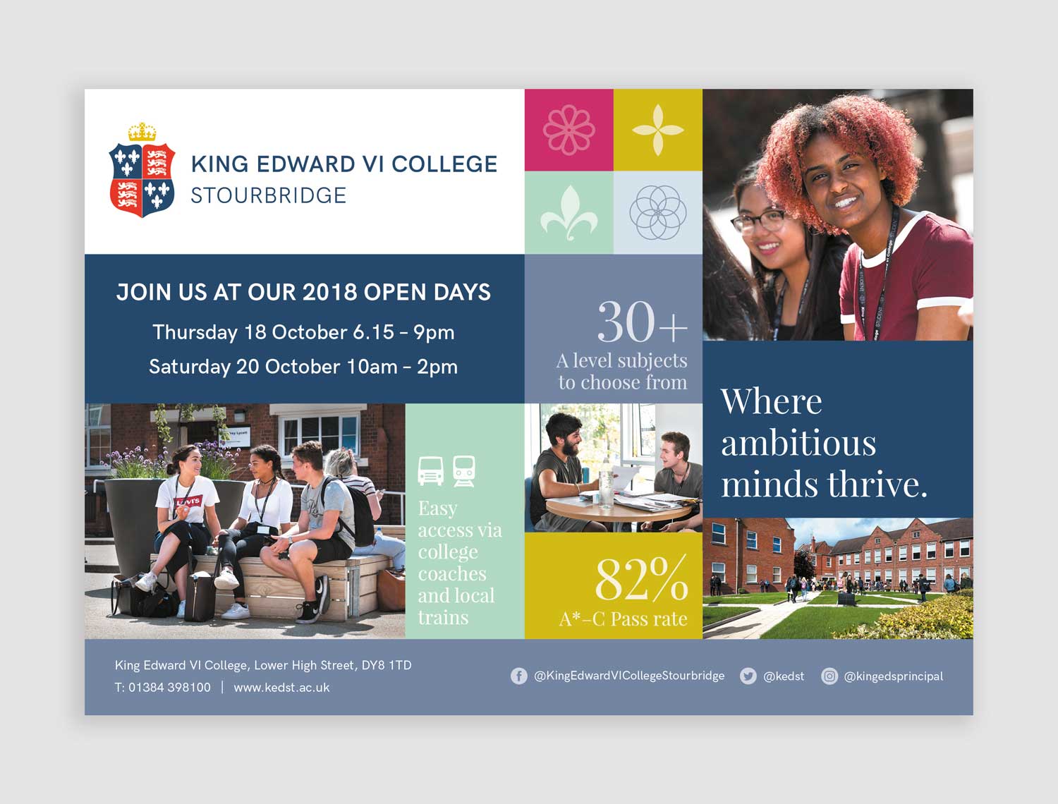 King Edward VI College Stourbridge rebrand