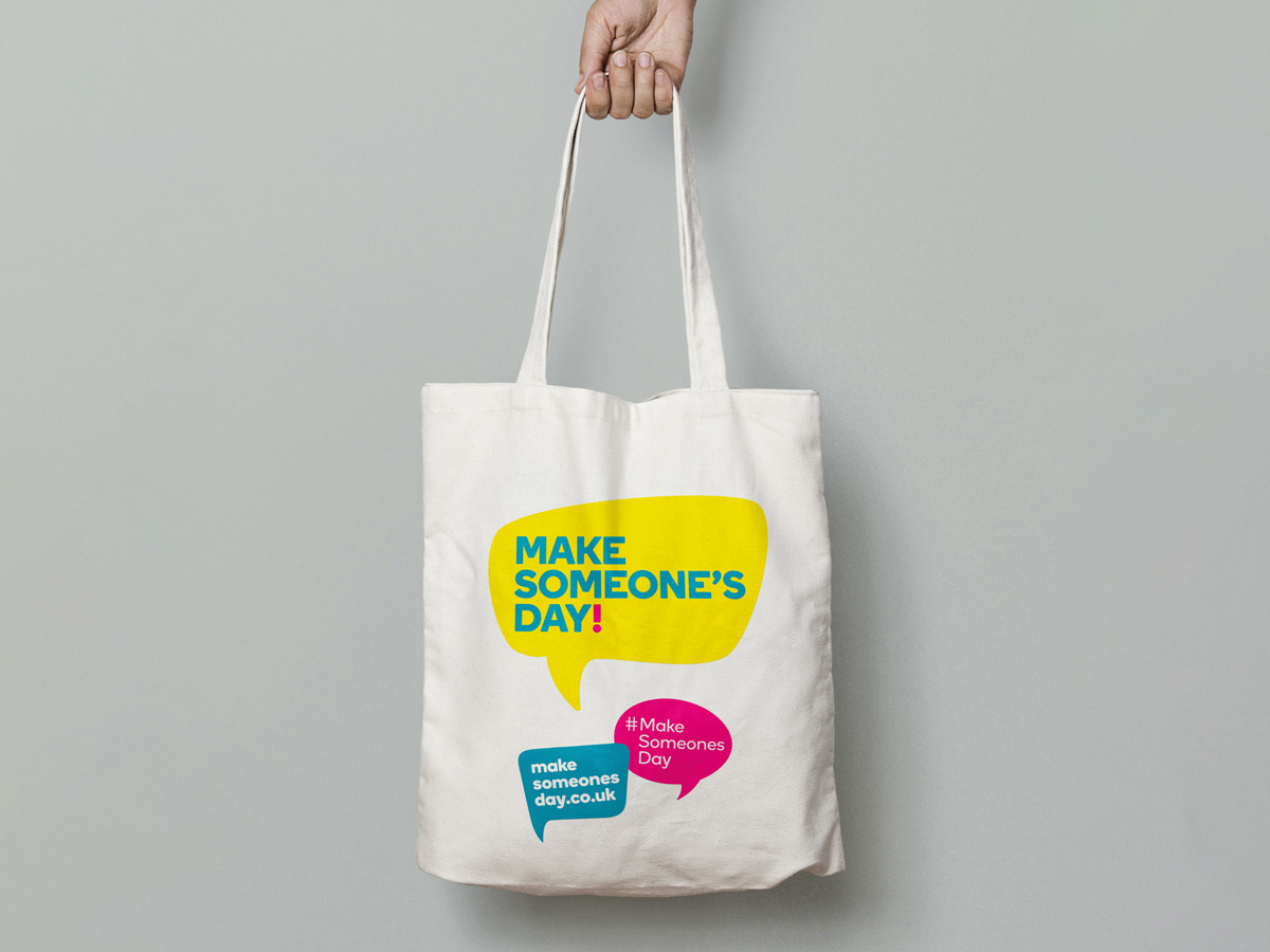 Make Someone's Day tote bag