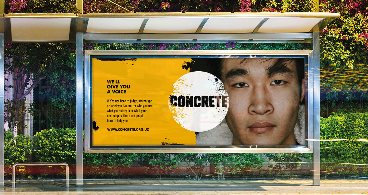 Concrete billboard