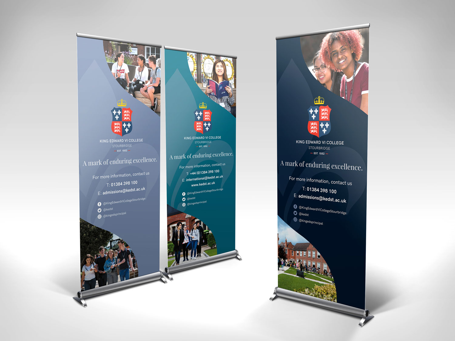 King Edward VI College Stourbridge pull up banners