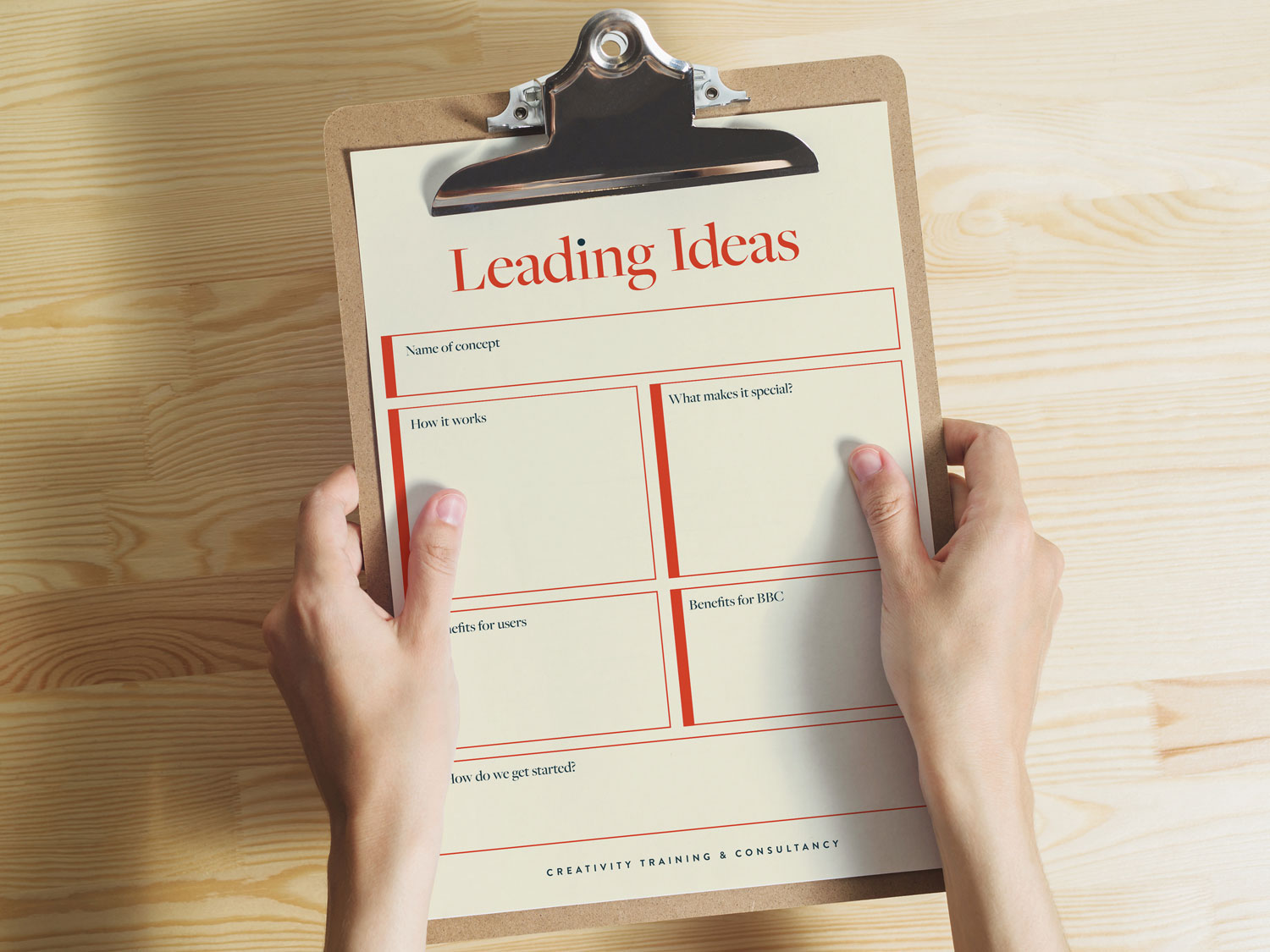 Leading Ideas print design