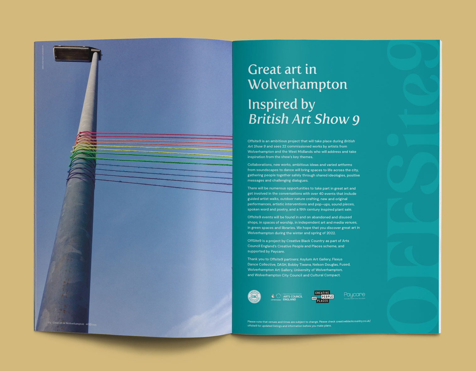 British Art Show print design