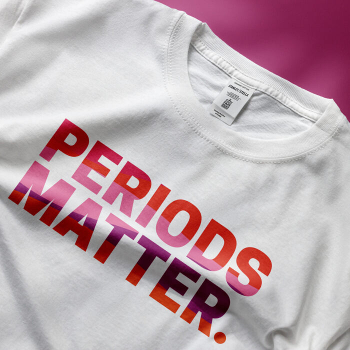 Periods Matter branded tshirt
